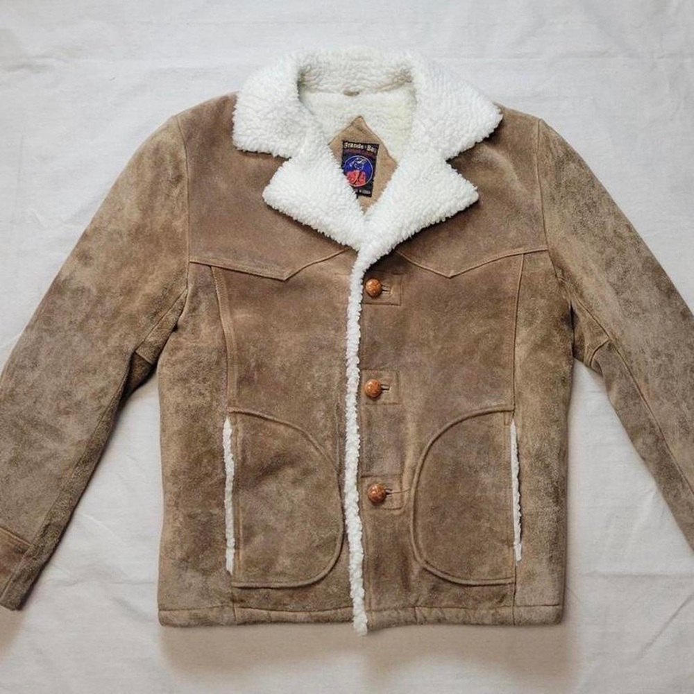 Vintage 70s Sheepskin Shearling Jacket